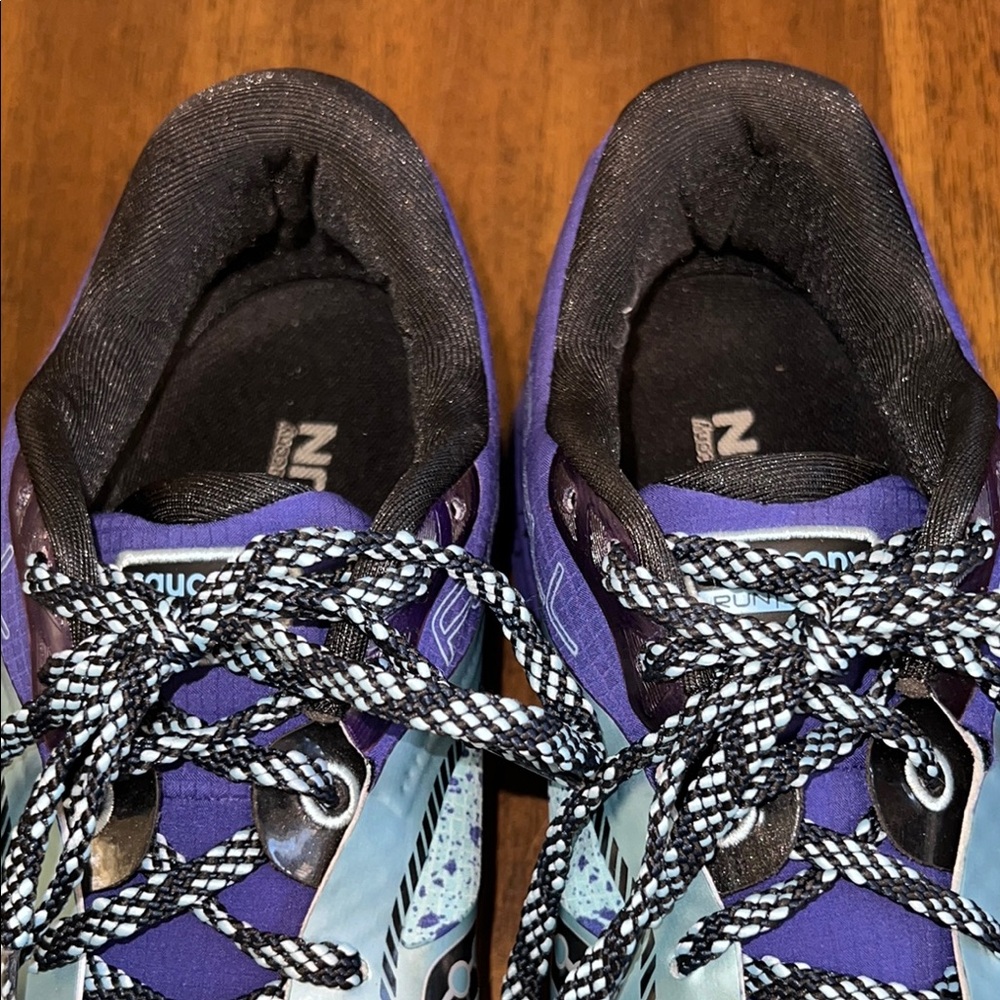 Saucony Kinvara 7 Purple Turquoise Running Shoes  Everun Flexshell Women’s SZ 12 - Picture 10 of 14
